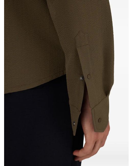 Herno Green Textured Shirt for men