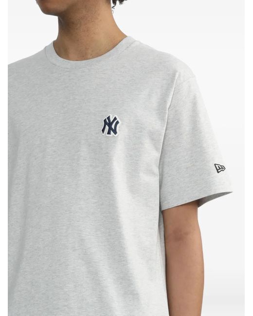 KTZ Gray Logo-Patch Cotton T-Shirt for men