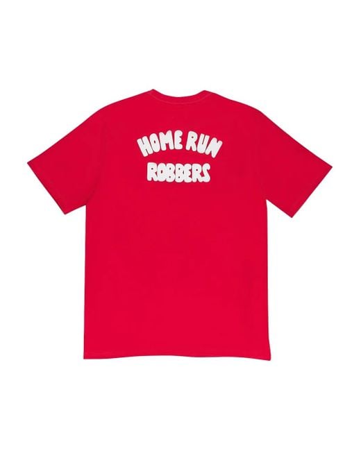 Aimé Leon Dore Red Stadium Homerun Robbers T-Shirt for men