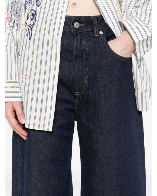 Lois Blue Logo-Detail Jeans