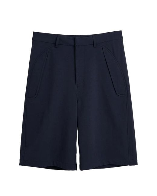 Hiking Patrol Blue Soft-Shell Shorts for men