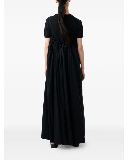 Studio Nicholson Black Achille Slender Straps Midi Dress