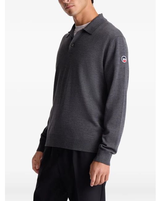 Fusalp Gray Clovon Buttoned Polo Shirt for men