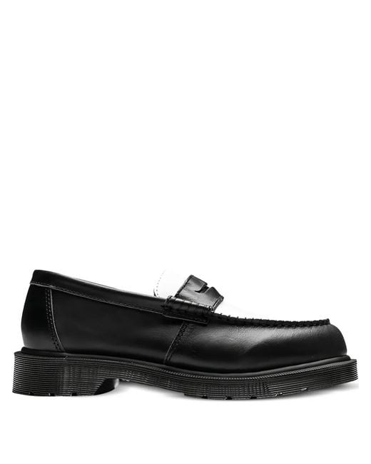 Mocasines Penton de dos tonos Dr. Martens de hombre de color Black
