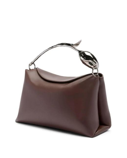 Erdem Brown Sac À Main Bloom Médium