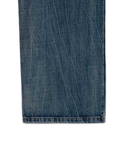 Wooyoungmi Blue Jean Droit À Effet Délavé for men
