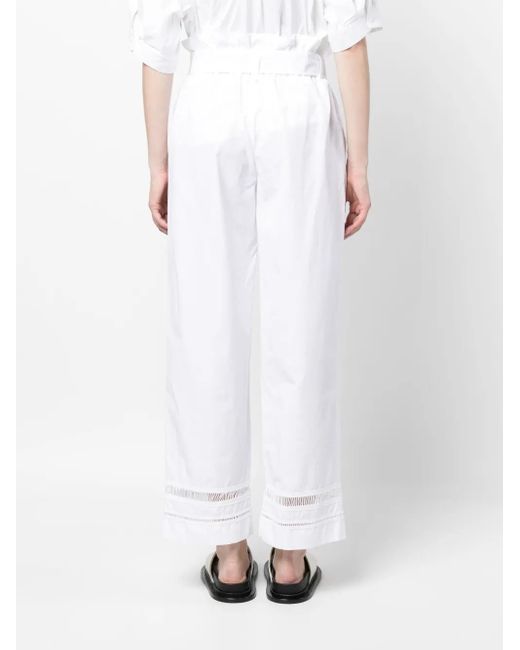 Lorena Antoniazzi Broek Met Ceintuur in het White