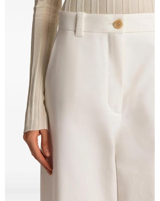 Khaite White Gari Trousers
