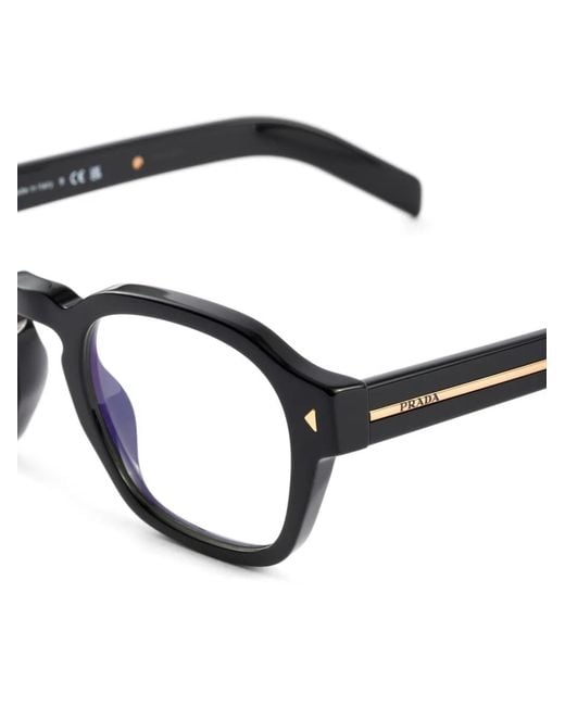 Prada Blue Round-Frame Glasses for men