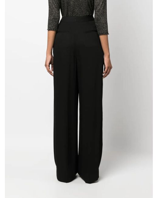 Fabiana Filippi Black High-Waisted Palazzo Trousers