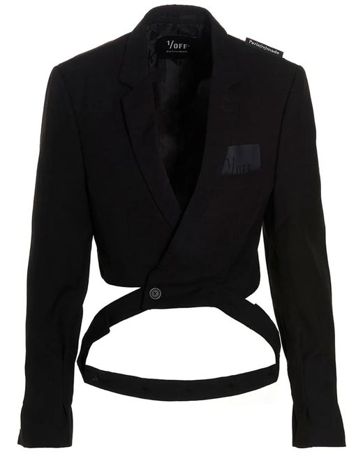 1/OFF Black Cropped Blazer
