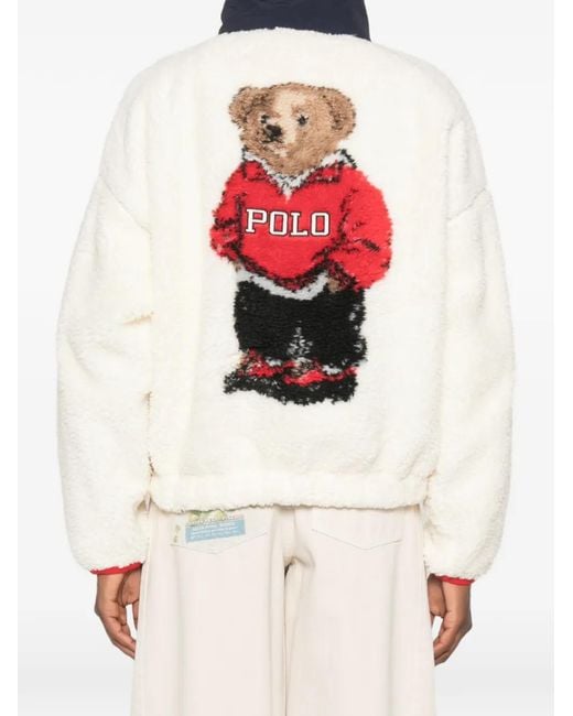 Polo Ralph Lauren White Fleece Sweatshirt