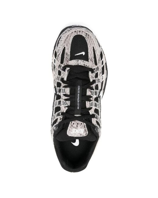 Nike White P-6000 Snake-Print Sneakers