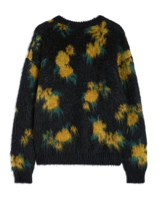 Maglione Con Effetto Spazzolato di Jil Sander in Black da Uomo
