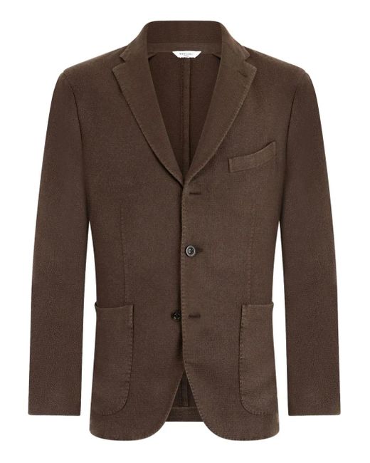 Boglioli Brown Notched-Lapel Blazer for men