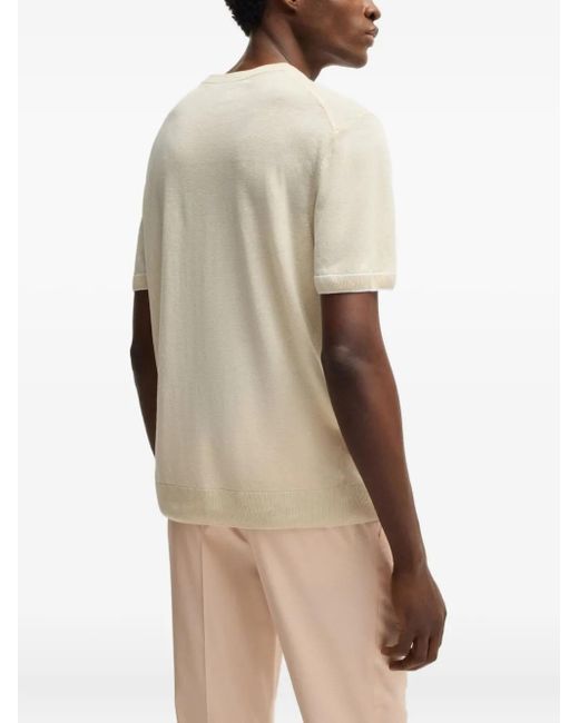 Boss Natural Short-Sleeve Crew-Neck T-Shirt for men