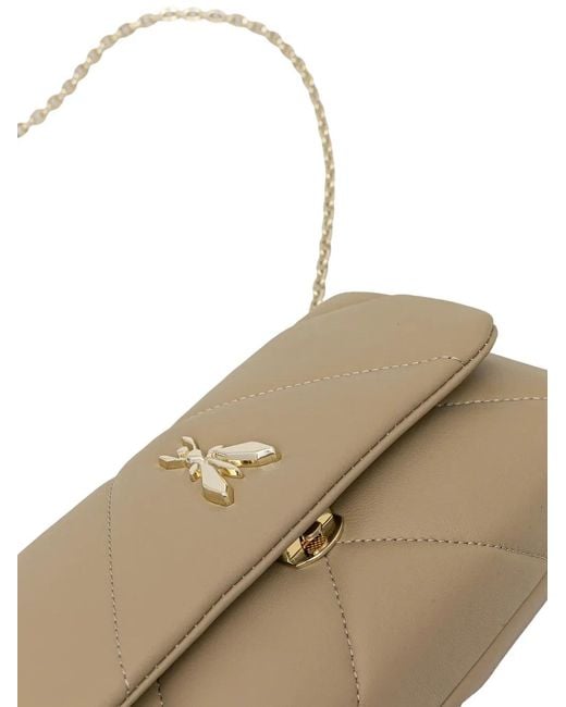 Patrizia Pepe Natural Fly Padded Cross Body Bag