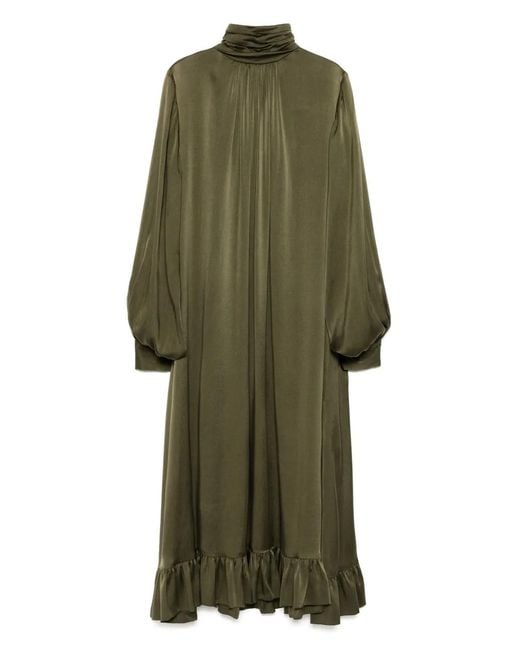 Cynthia Rowley Green Monroe Silk Charmeuse Dress