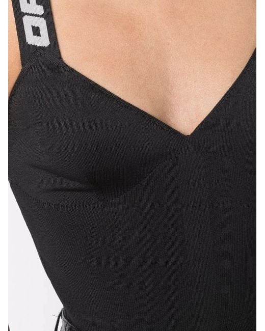 Off-White c/o Virgil Abloh Black Logo-Band Top