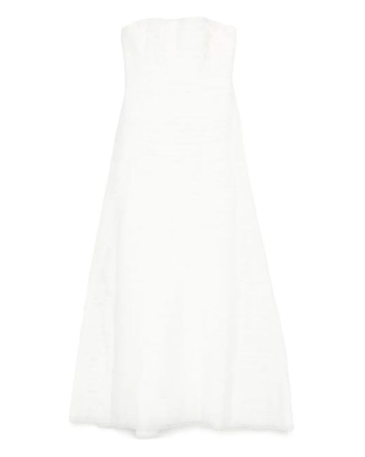 Aje. White Soundscape Maxi Dress
