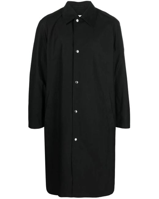 Jil Sander Mantel Mit Logo-Print in Black für Herren