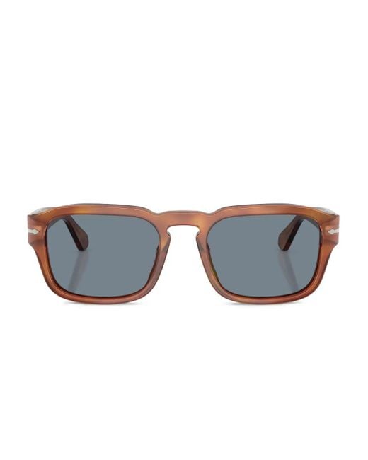 Persol Blue Square-Frame Sunglasses