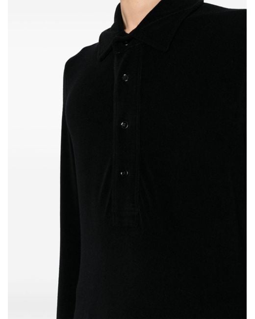 Tom Ford Black Long-sleeve Polo Shirt for men