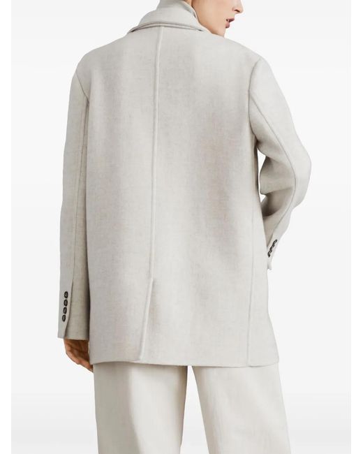 Brunello Cucinelli Gray Wool Blazer
