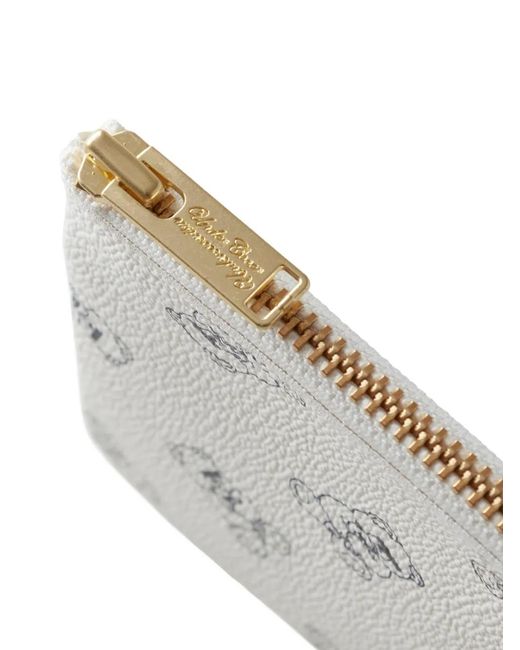Undercover Gray Teddy-Print Zip-Around Purse