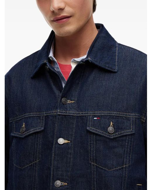 Tommy Hilfiger Blue Button-Up Denim Jacket for men