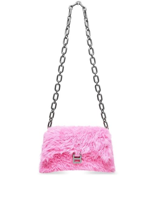 balenciaga fur bag