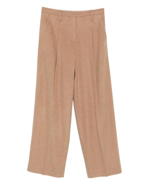 By Malene Birger Geplooide Broek Met Riemlussen in het Natural