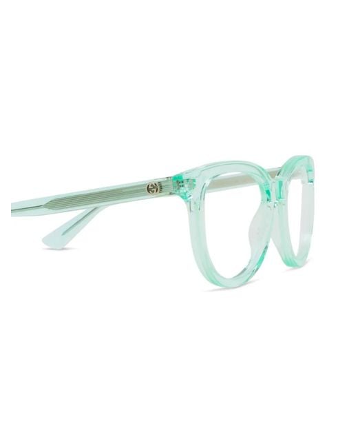Gucci Blue Square-Frame Glasses