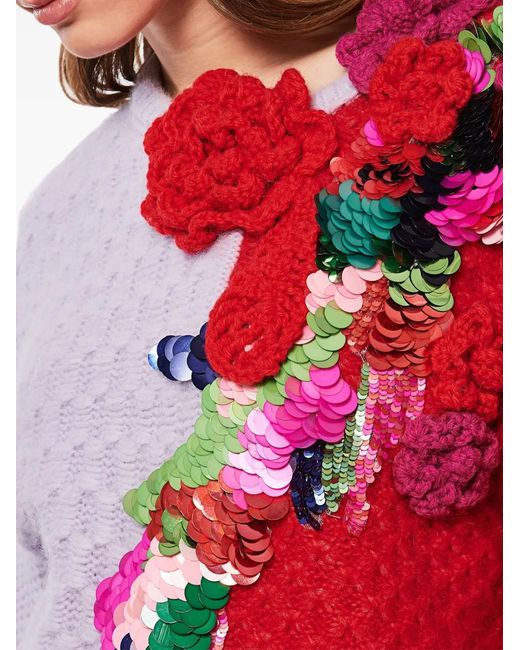 Pull Asymétrique Roberta Einer en coloris Red
