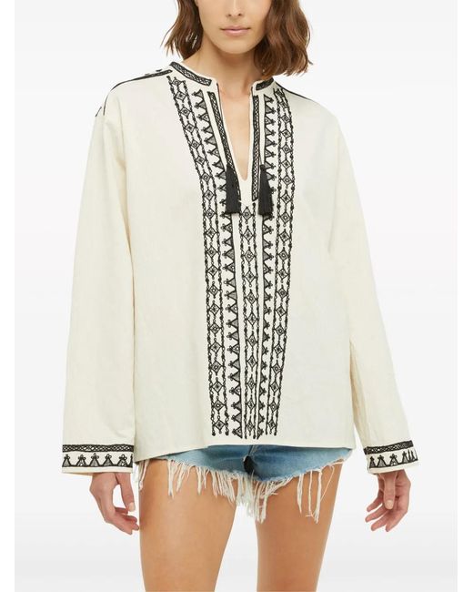Camicia Con Nappe di Alanui in Natural