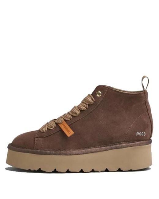 Pànchic プラットフォーム ブーツ Brown