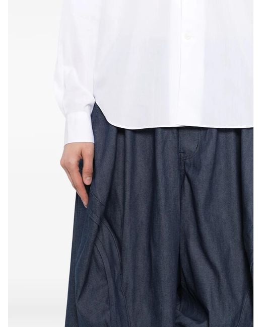 COMME DES GARÇON BLACK Blue Drop-Crotch Denim Trousers
