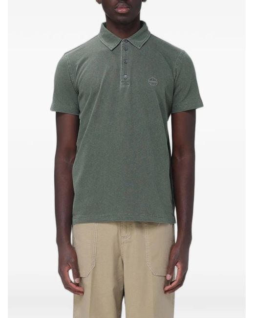 Murphy & Nye Green Polo En Coton À Logo Brodé for men