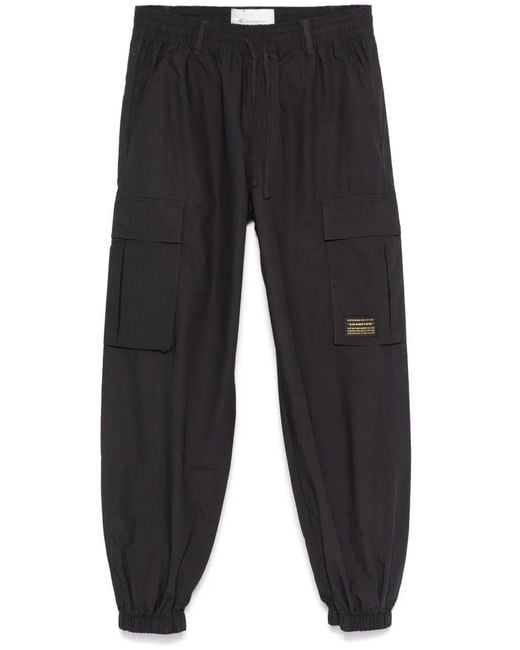 Champion Blue Logo Patch Cargo Drawstring Trousers for men