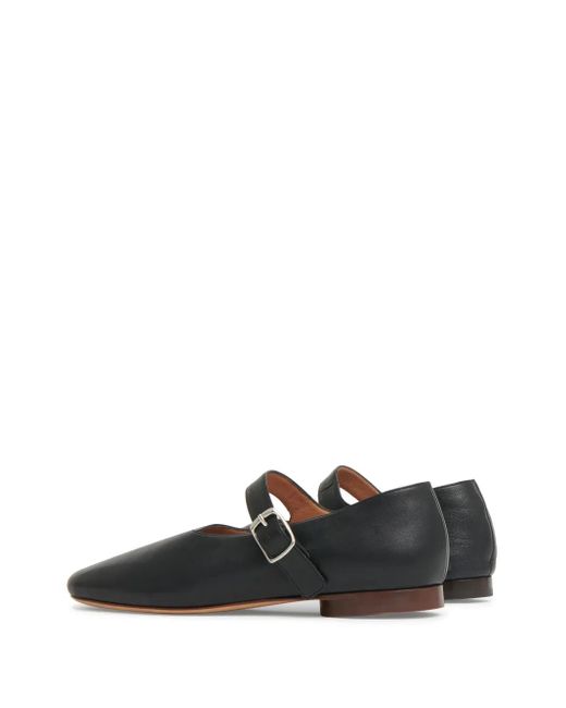 Mansur Gavriel Black Glove Mary Jane Ballerina Shoes