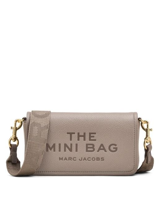 Borsa A Tracolla The Leather Mini di Marc Jacobs in Gray