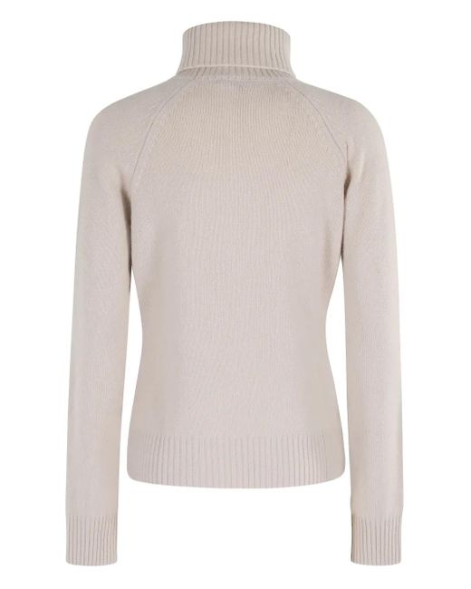 Seventy Natural Turtleneck Raglan-Sleeve Sweater