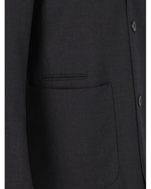 Paul Smith Black Single-Breasted Wool Jacket for men