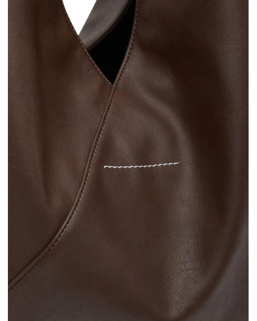 MM6 by Maison Margiela Brown Medium Japanese Tote Bag