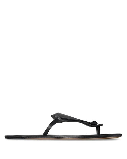 The Row Black Helena Sandals