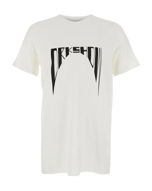 T-Shirt Level T di Rick Owens in White da Uomo