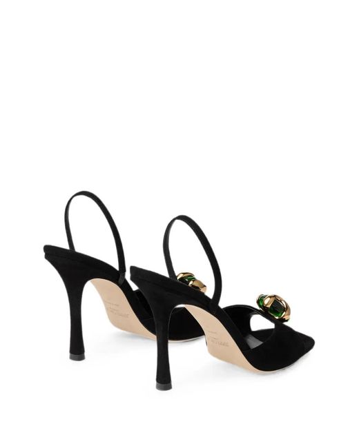 Jimmy Choo Black Emani 100 Sandals
