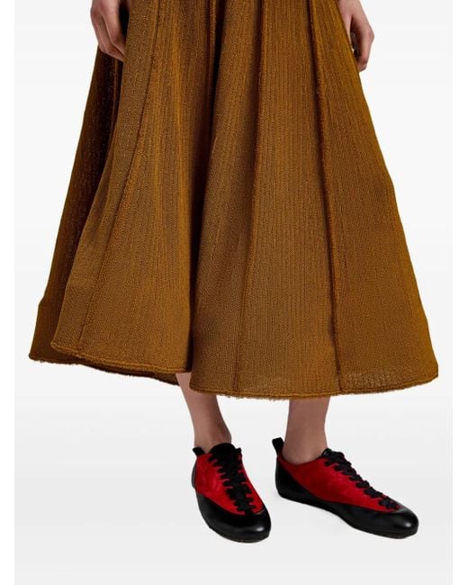 Proenza Schouler Brown Tavia Midi Skirt