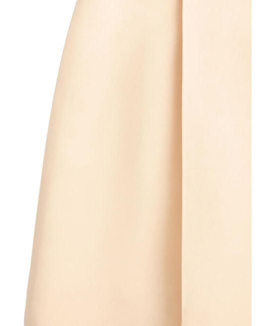 Valentino Garavani Natural Mini Crepe Couture Skirt