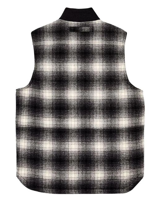 Filson Black Checked Gilet for men